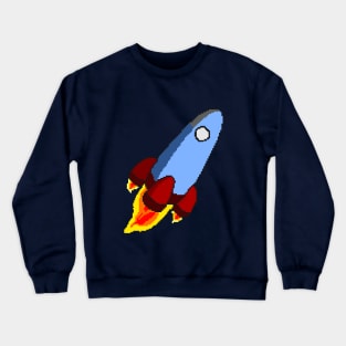 Rocket pixel art Crewneck Sweatshirt